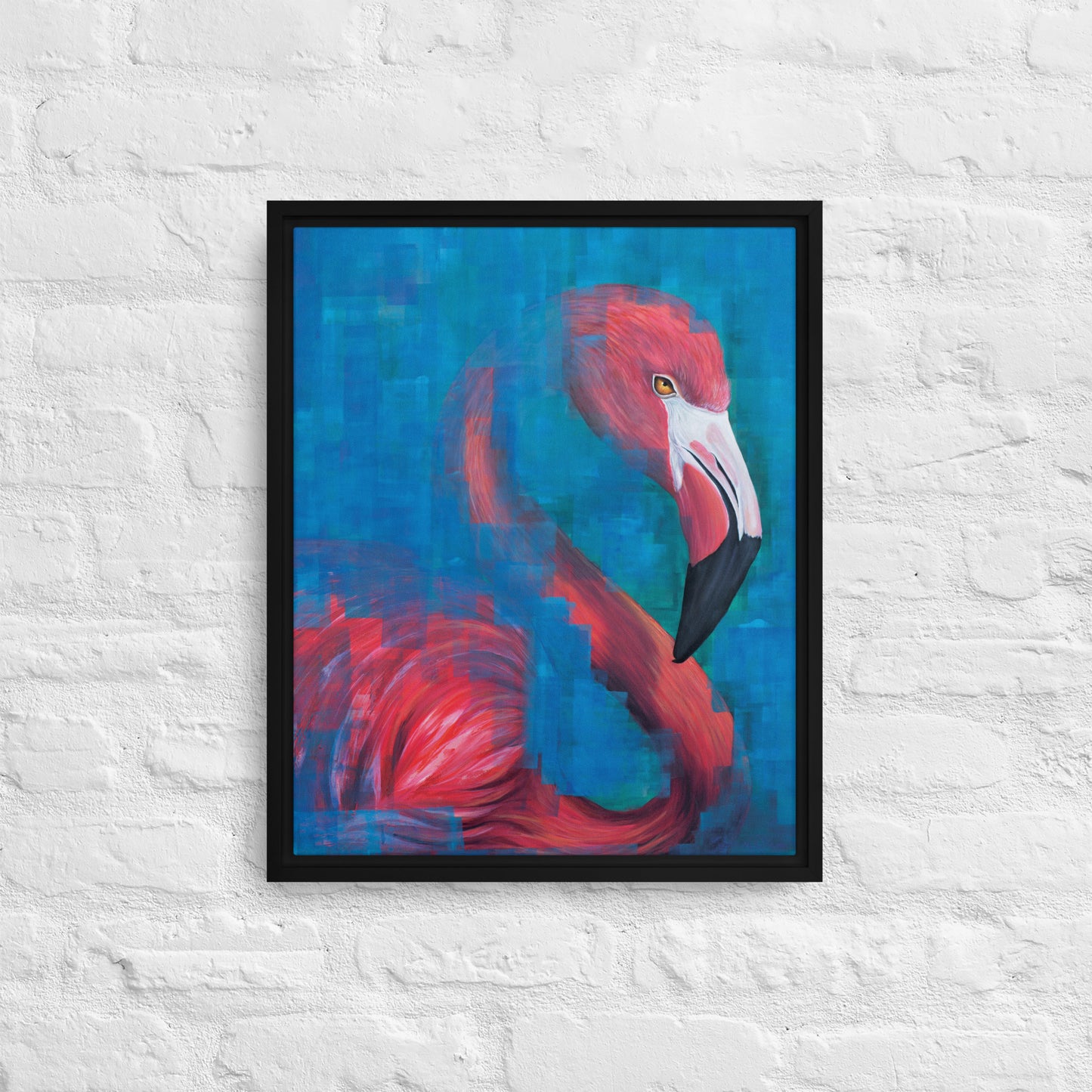 Flamingo Framed Canvas