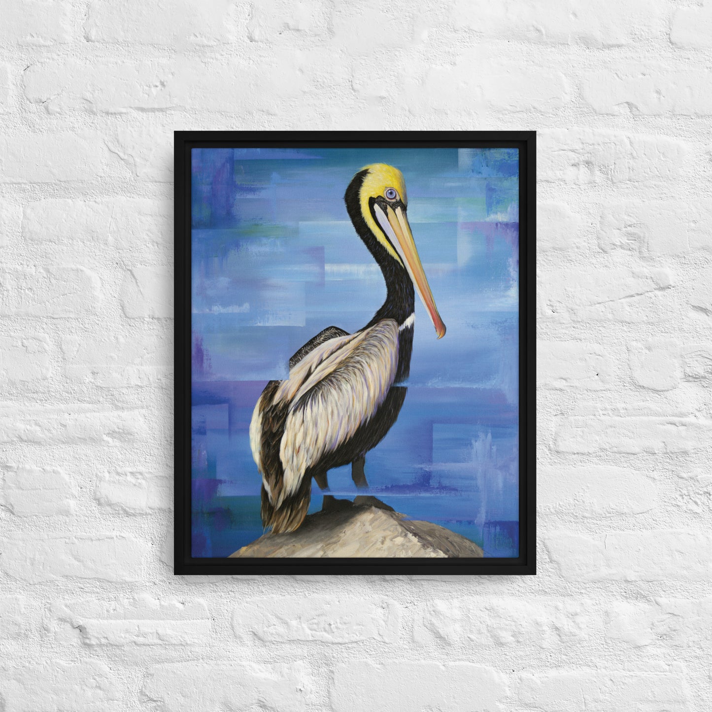 Pelican Framed Canvas