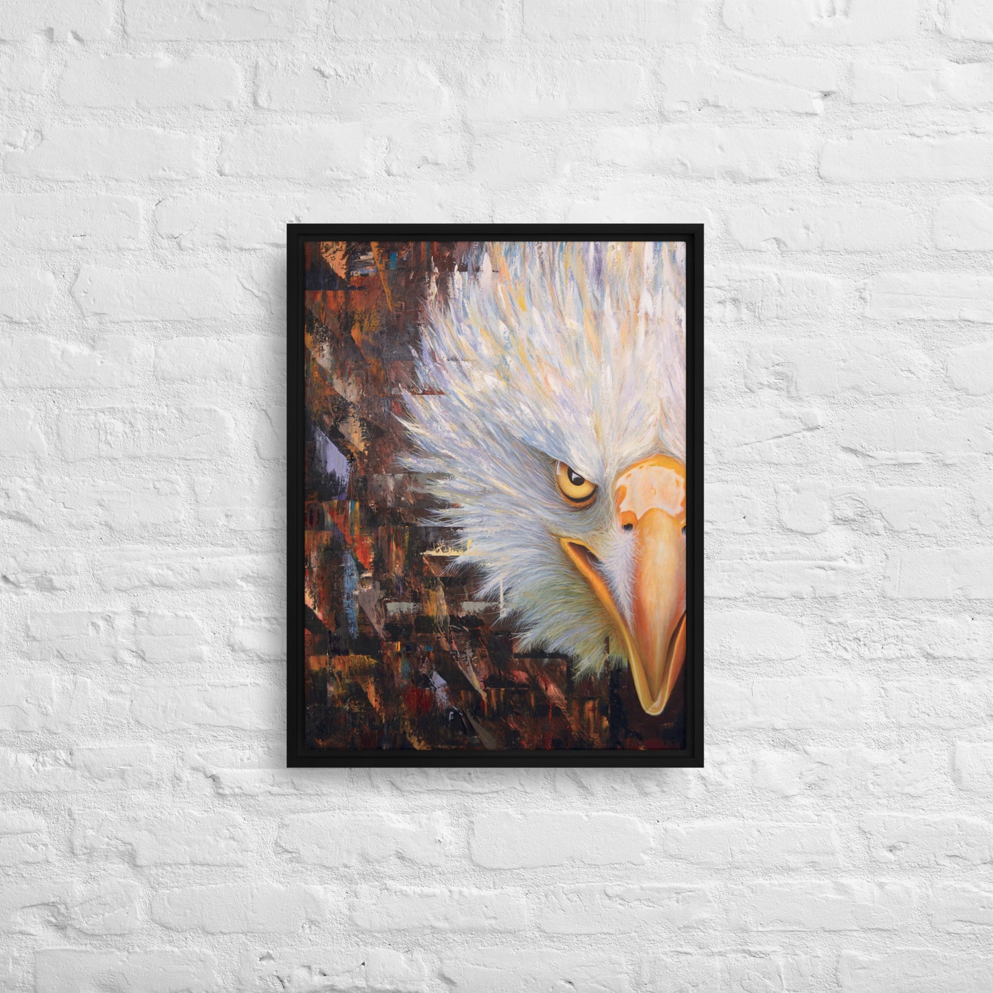 Bald Eagle Framed Canvas Print