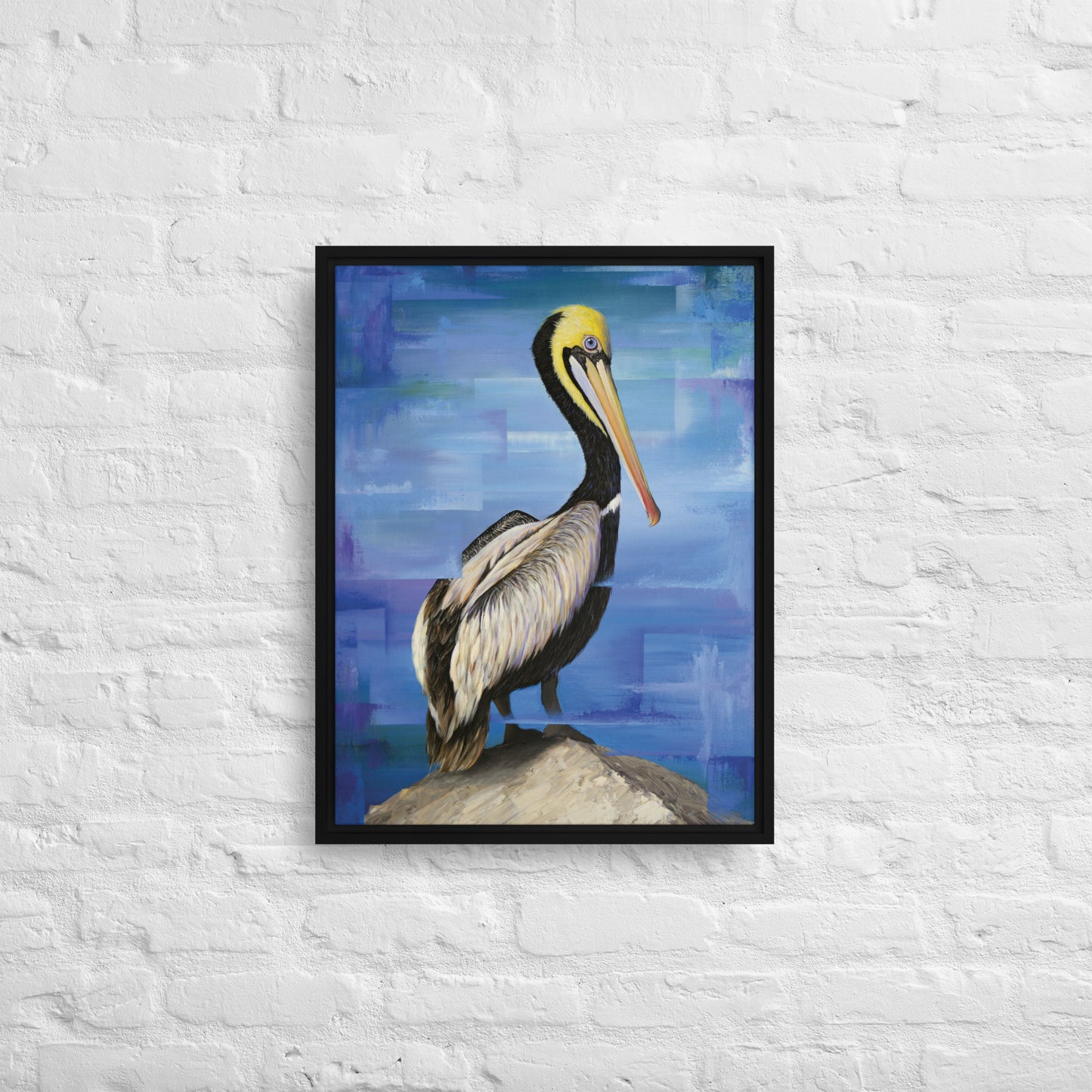 Pelican Framed Canvas