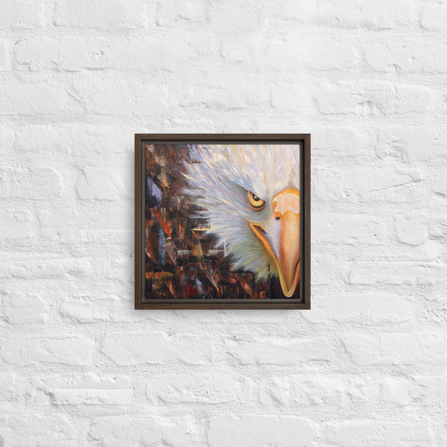 Bald Eagle Framed Canvas Print