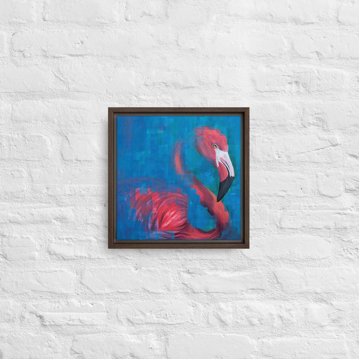 Flamingo Framed Canvas