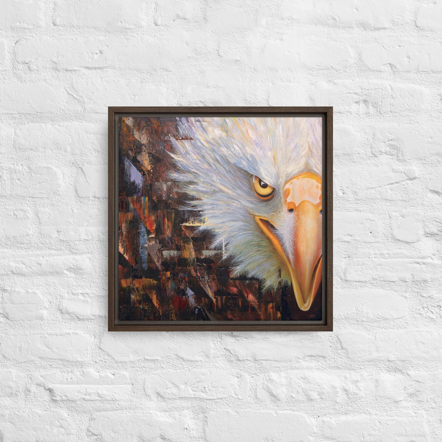 Bald Eagle Framed Canvas Print