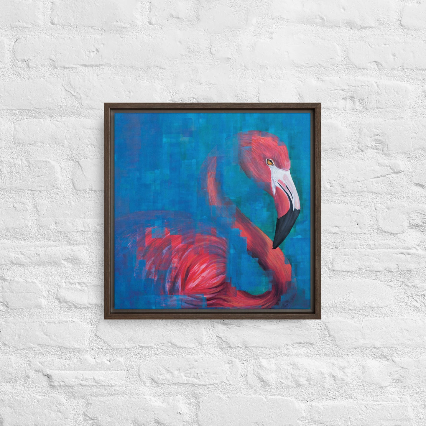 Flamingo Framed Canvas