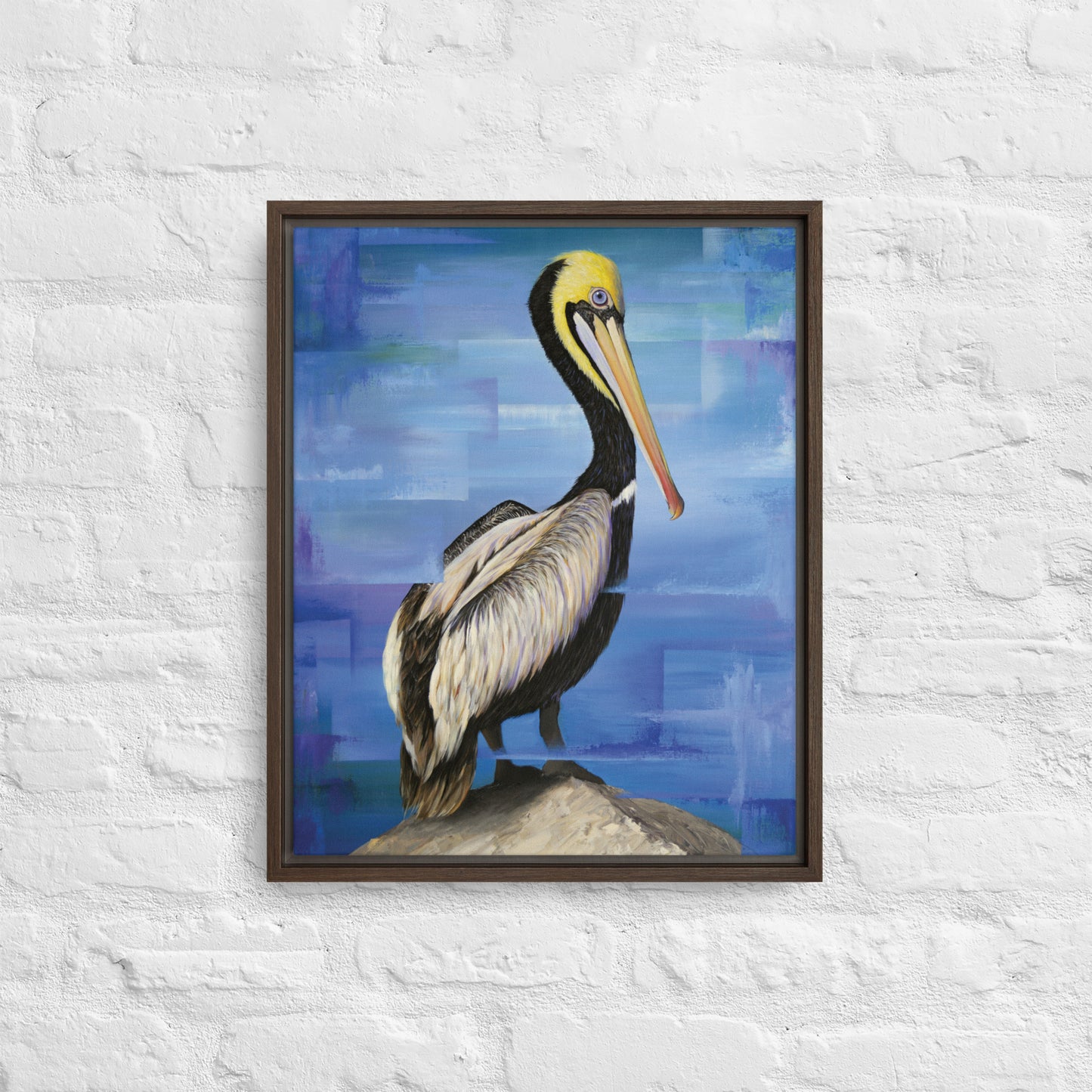 Pelican Framed Canvas