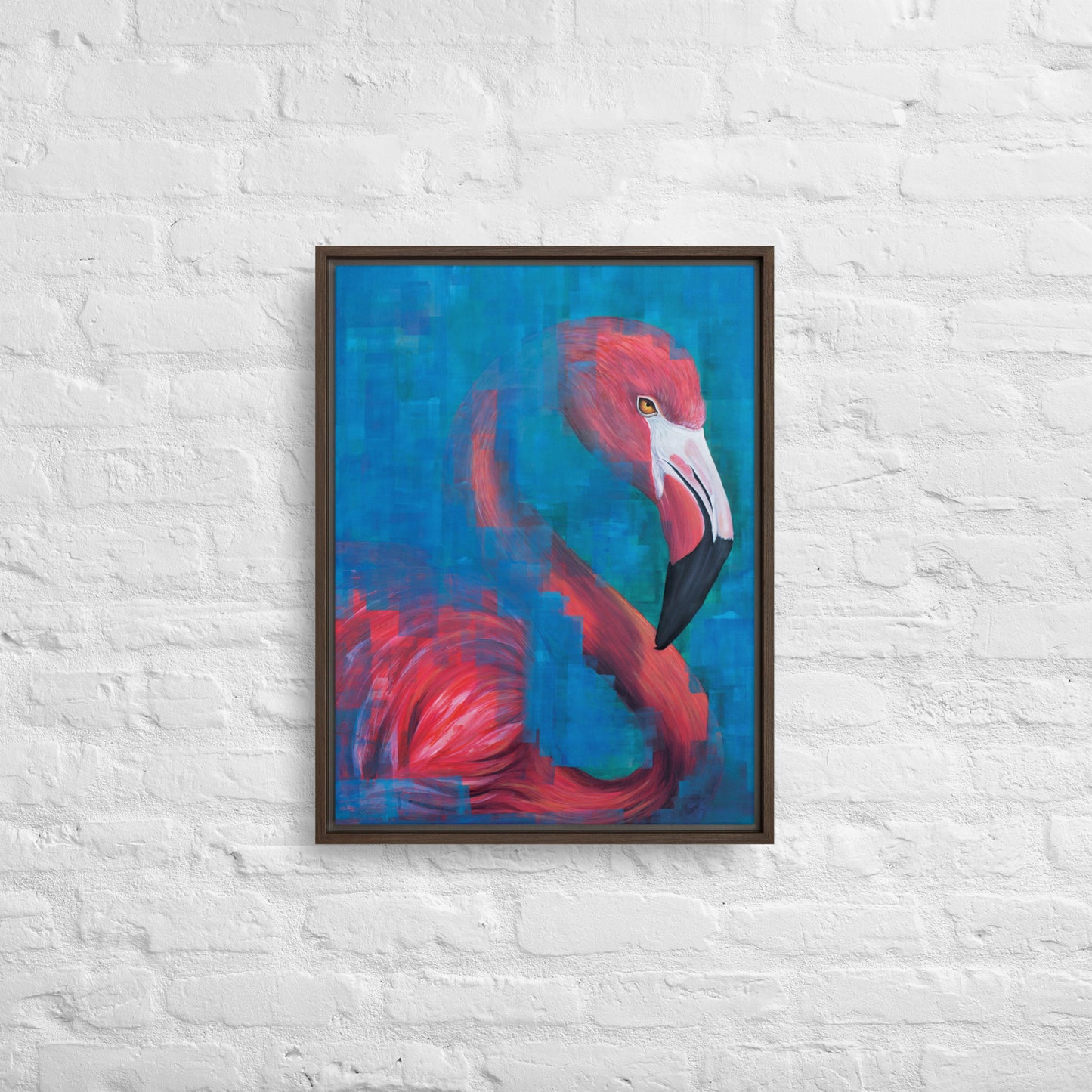 Flamingo Framed Canvas