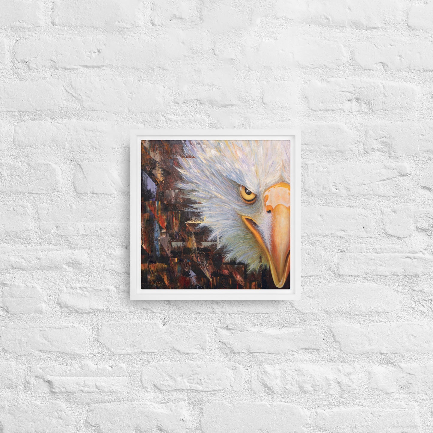 Bald Eagle Framed Canvas Print