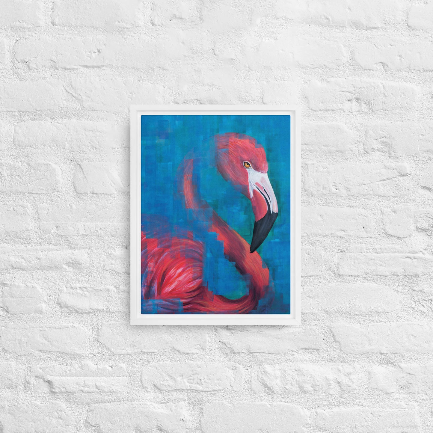 Flamingo Framed Canvas