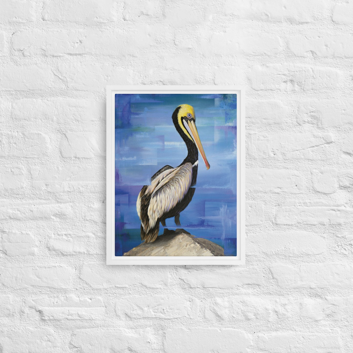 Pelican Framed Canvas