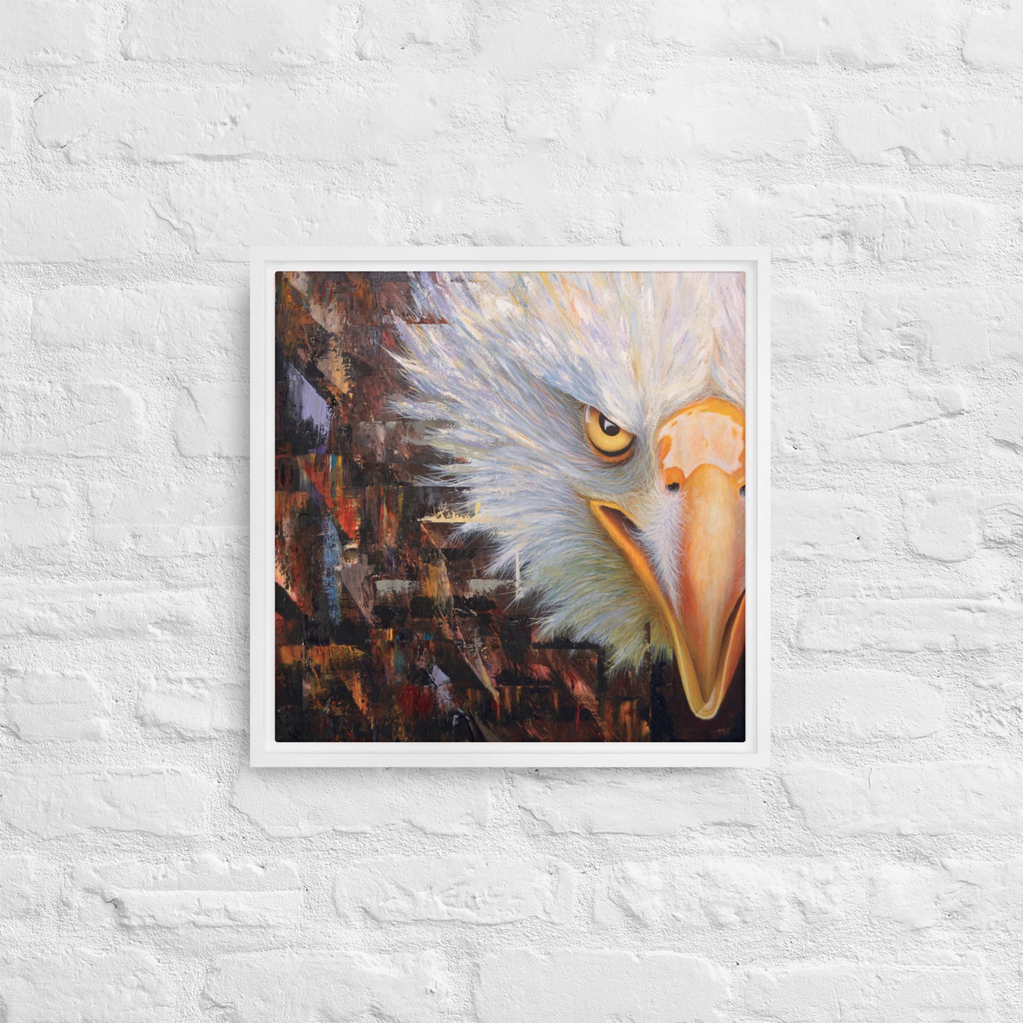 Bald Eagle Framed Canvas Print