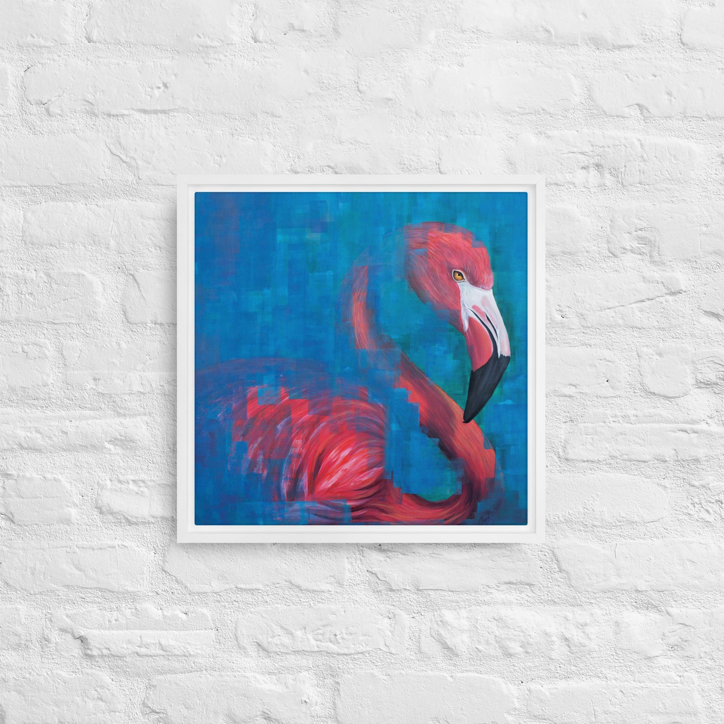 Flamingo Framed Canvas