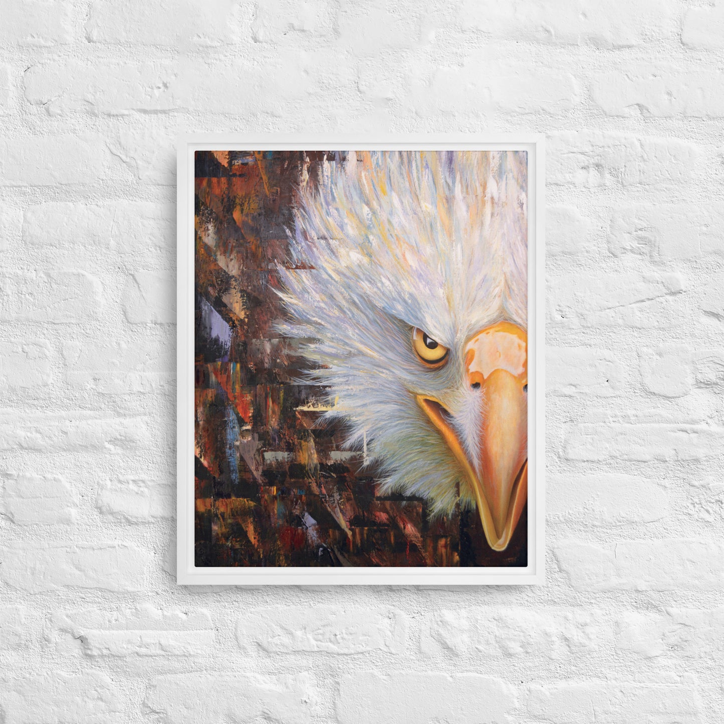 Bald Eagle Framed Canvas Print