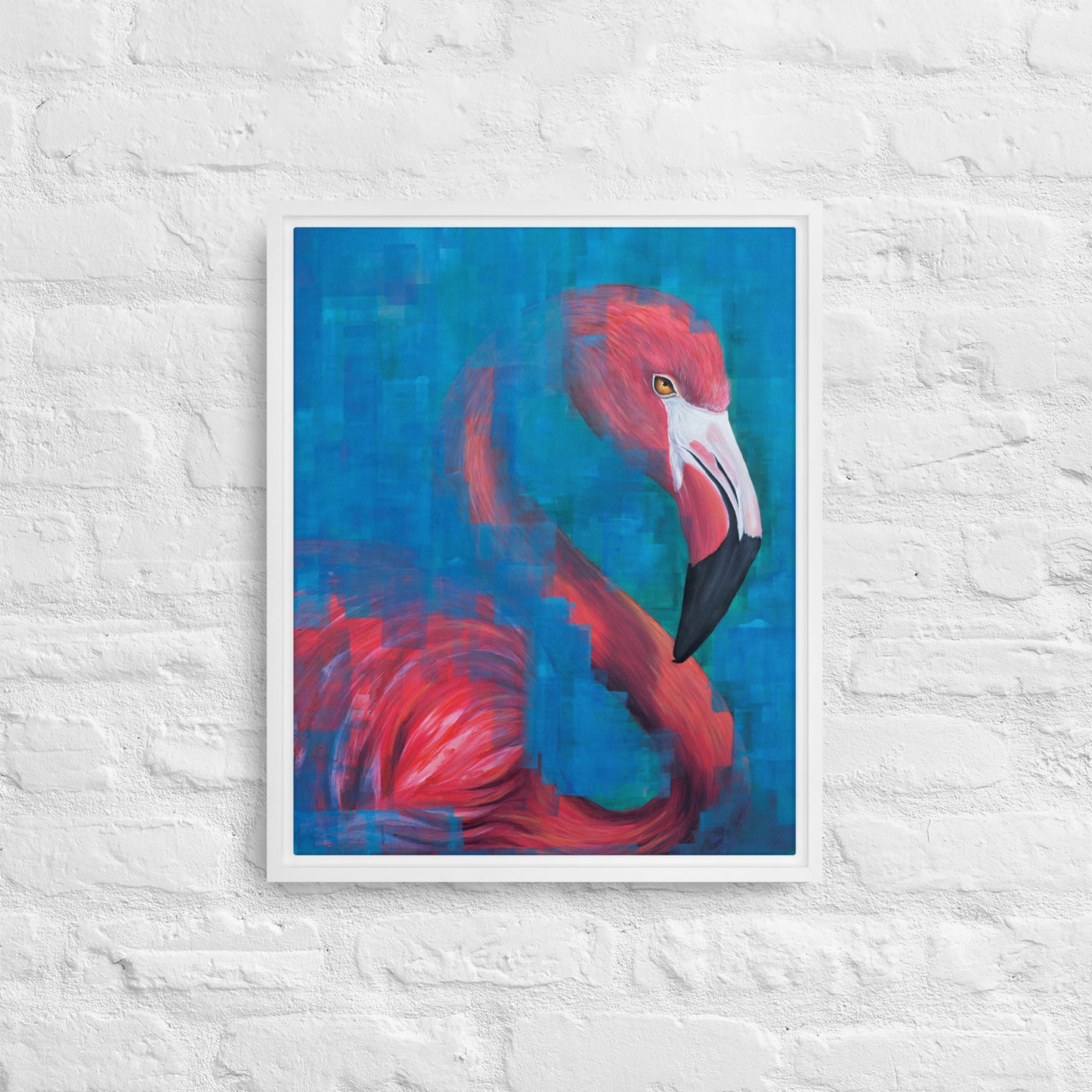 Flamingo Framed Canvas