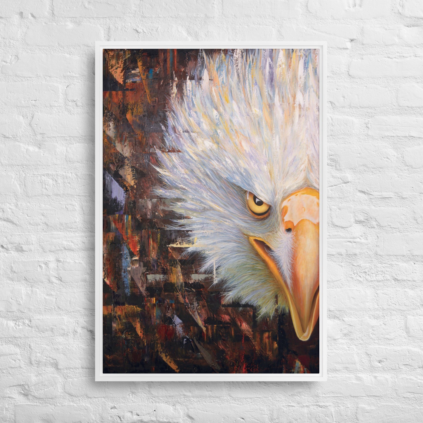 Bald Eagle Framed Canvas Print